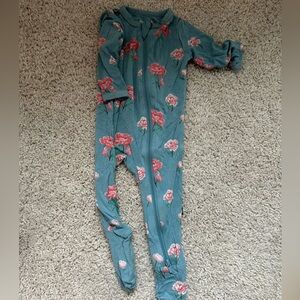 Kyte BABY Blue Floral Kids Footie
